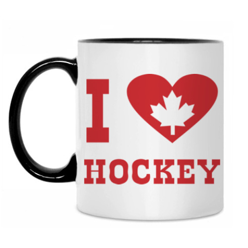 Кружка Я люблю канадский хоккей.