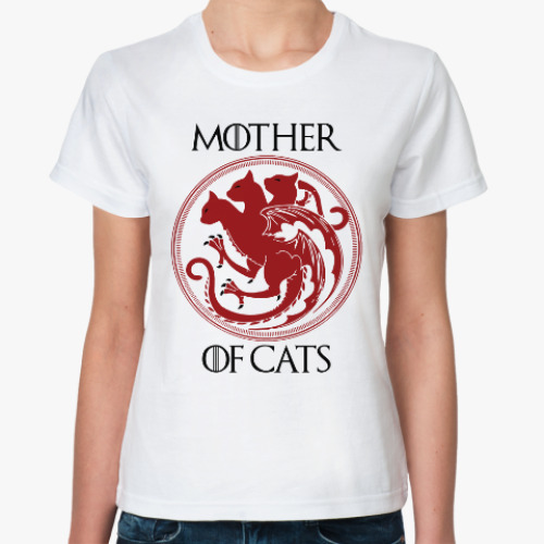 Классическая футболка Мать кошек