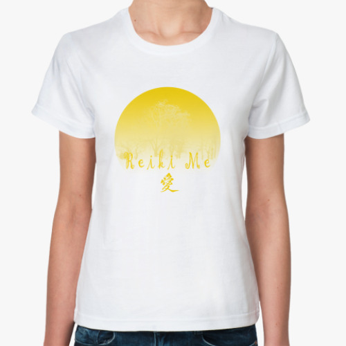 Классическая футболка ReikiMe и иероглиф Любовь