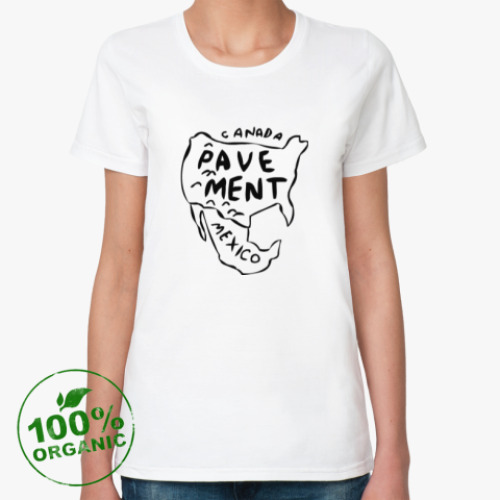 Женская футболка из органик-хлопка Pavement