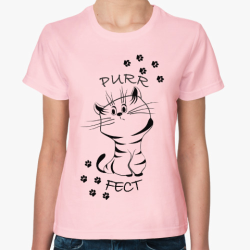 Женская футболка Purrfect