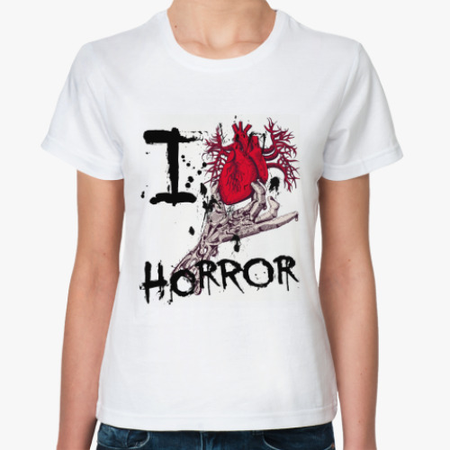 Классическая футболка Horror футболка