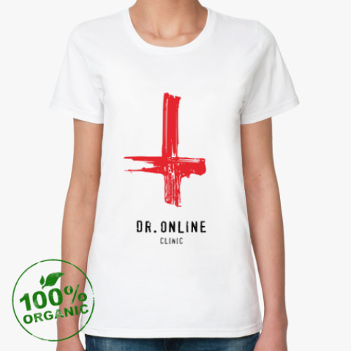 Женская футболка из органик-хлопка Dr. Online