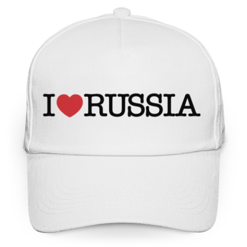 Кепка бейсболка  I LOVE RUSSIA