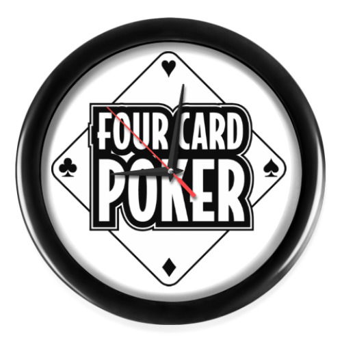 Настенные часы Four Card Poker