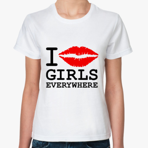 Классическая футболка GIRLS EVERYWHERE