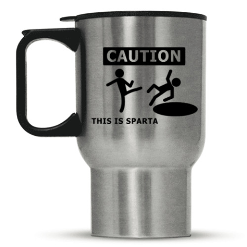 Кружка-термос Caution: this is Sparta