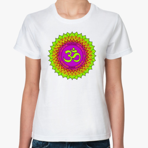 Классическая футболка Om (psychedelic trance)