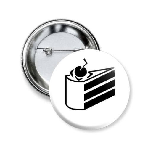 Значок 50мм Portal cake