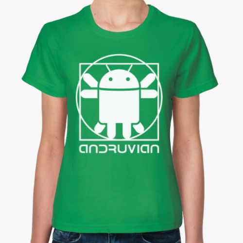 Женская футболка Витрувианский Андроид