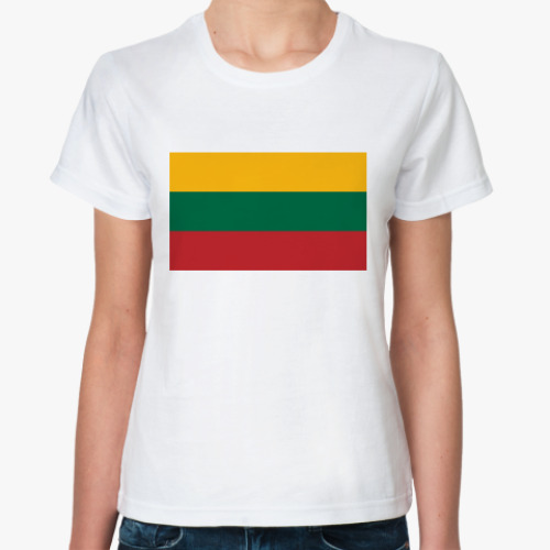 Классическая футболка Флаг Литва