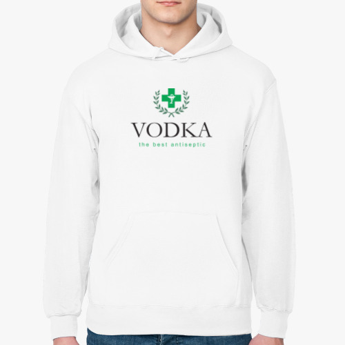 Толстовка худи Vodka. The best antiseptic