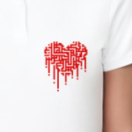  поло Pixel Heart