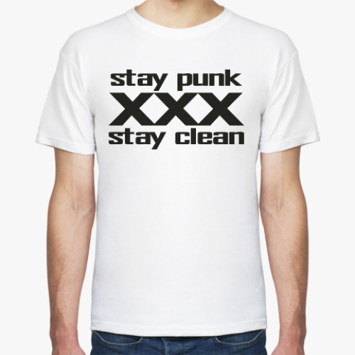 Футболка Straight edge / Stay Punk