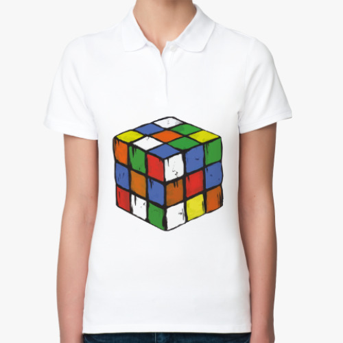 Женская рубашка поло Кубик Рубика | Rubiks Cube