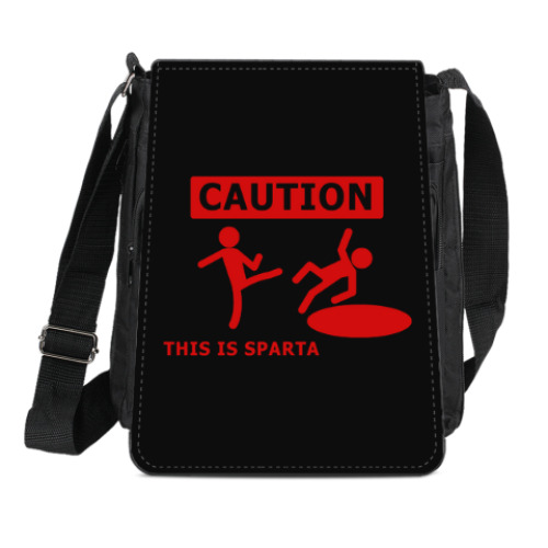 Сумка-планшет Caution: this is Sparta
