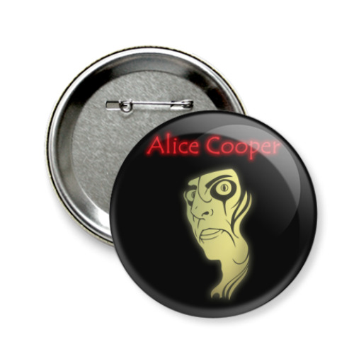 Значок 58мм Alice Cooper
