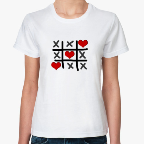 Классическая футболка Крестики-сердечки