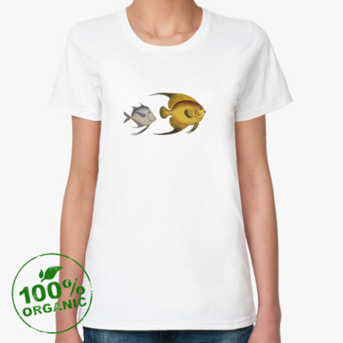 Женская футболка из органик-хлопка fish
