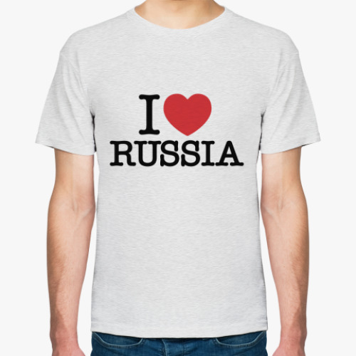 Футболка I LOVE RUSSIA