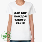 Женская футболка органик