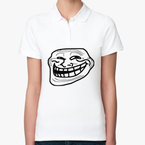 Женская рубашка поло Trollface