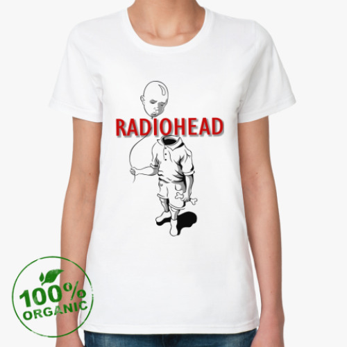 Женская футболка из органик-хлопка Radiohead