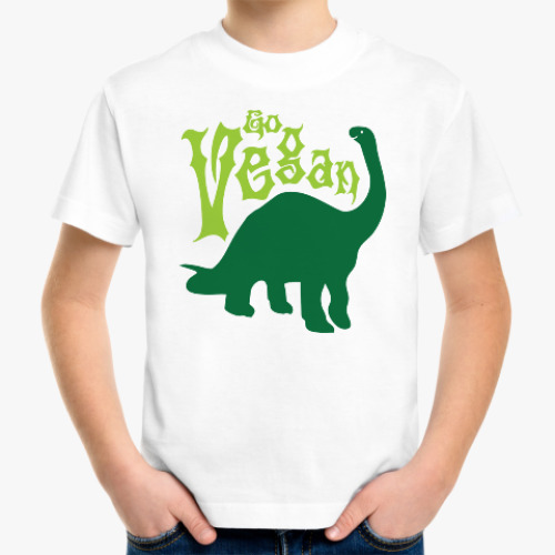 Детская футболка Go Vegan