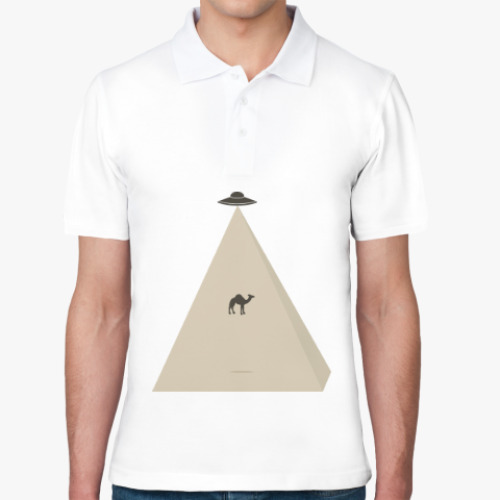 Рубашка поло UFO. НЛО. Camel. Пирамида.