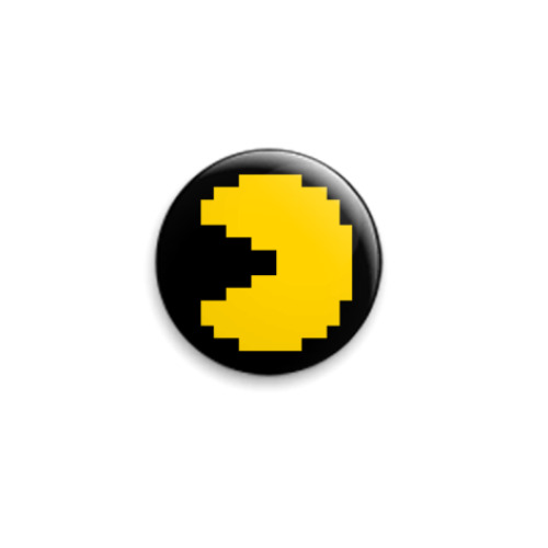 Значок 25мм Pacman