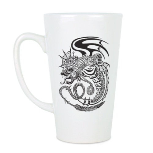 Чашка Латте дракон