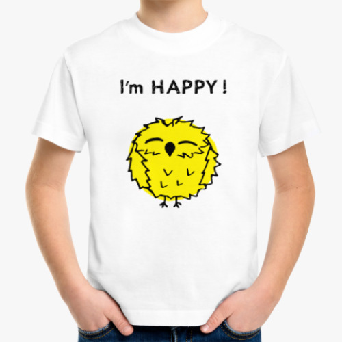 Детская футболка Счастливый совенок