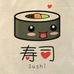 Love Sushi Холщовая сумка
