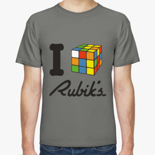 Футболка I love Rubiks Cube | Кубик Рубика