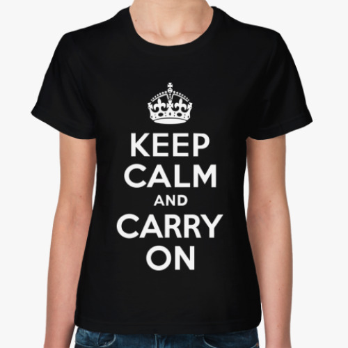 Женская футболка Keep calm