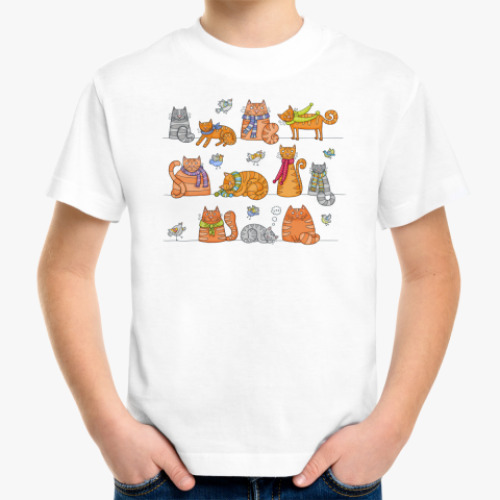 Детская футболка котики