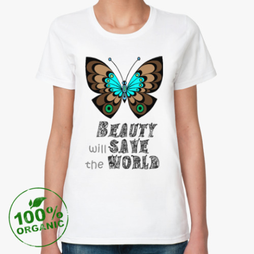 Женская футболка из органик-хлопка Бабочка Диана