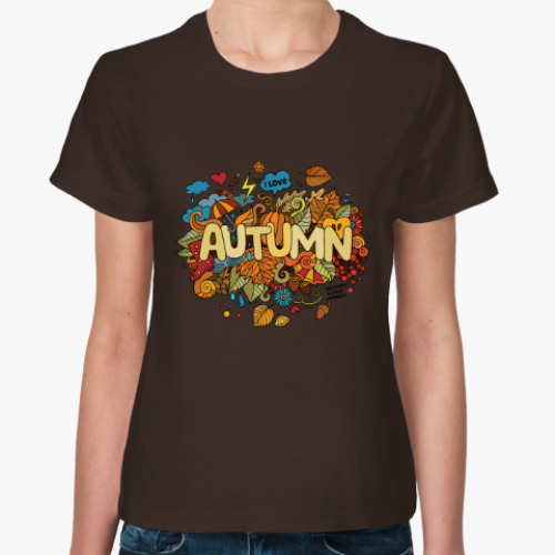 Женская футболка 'Я люблю Осень'