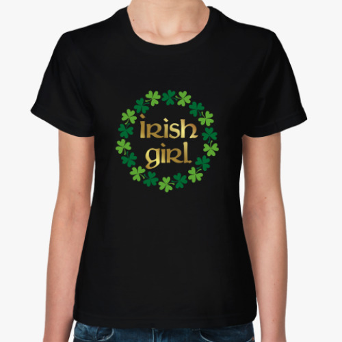 Женская футболка Irish girl