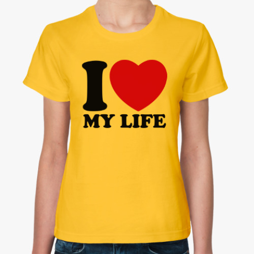 Женская футболка Люблю свою жизнь