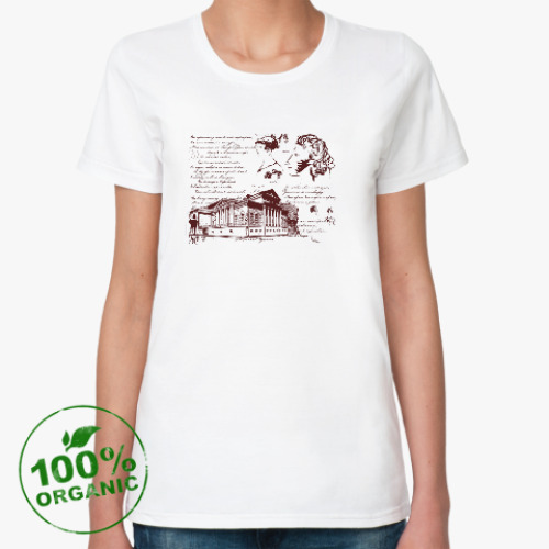 Женская футболка из органик-хлопка Пушкиниана