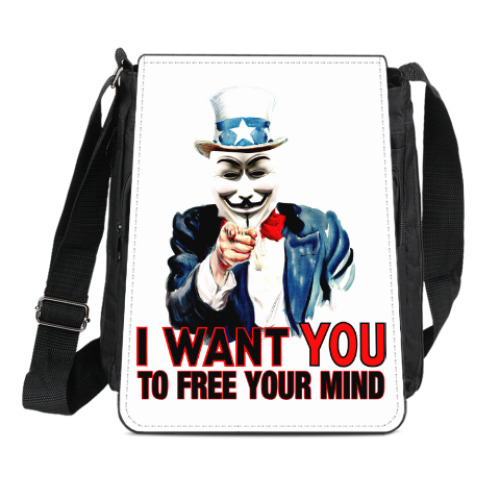 Сумка-планшет Anonymous Uncle Sam