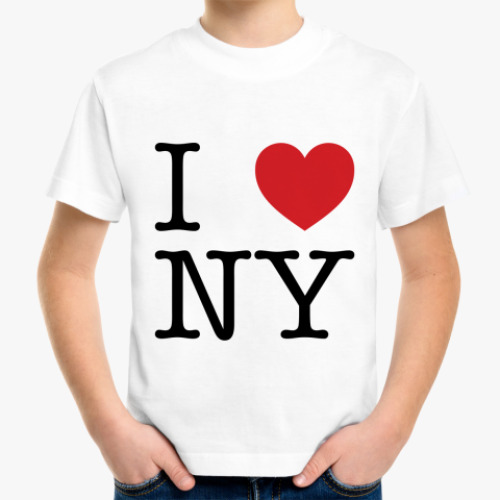 Детская футболка I love NY