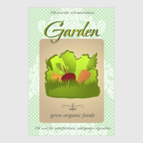 Постер Выращивание натуральных продуктов