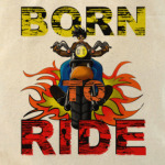 Born 2 Ride Холщовая сумка