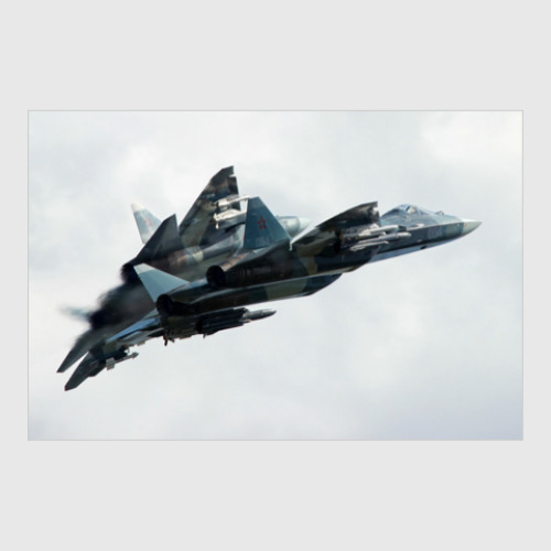 Постер ВВС России 'Пара Т-50 с вооружением'