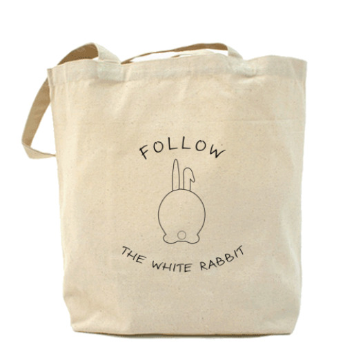 Сумка шоппер Следуй за белым кроликом