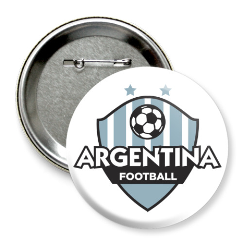 Значок 75мм Футбол Аргентины