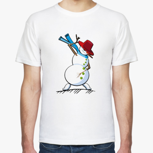 Футболка Танцующий снеговик