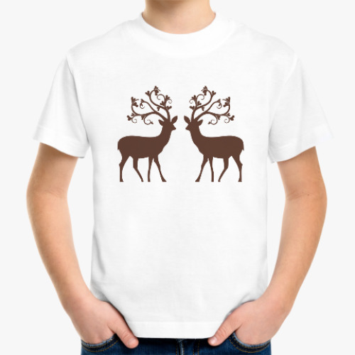 Детская футболка Deer Олень Любовь Love Vintage